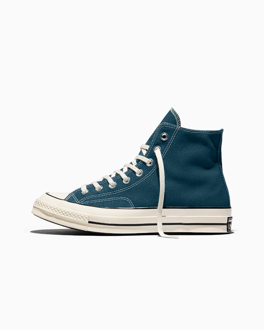 Heavyweight Canvas High Top Sneaker - Black - Murky Waters Blue/Egret/Black