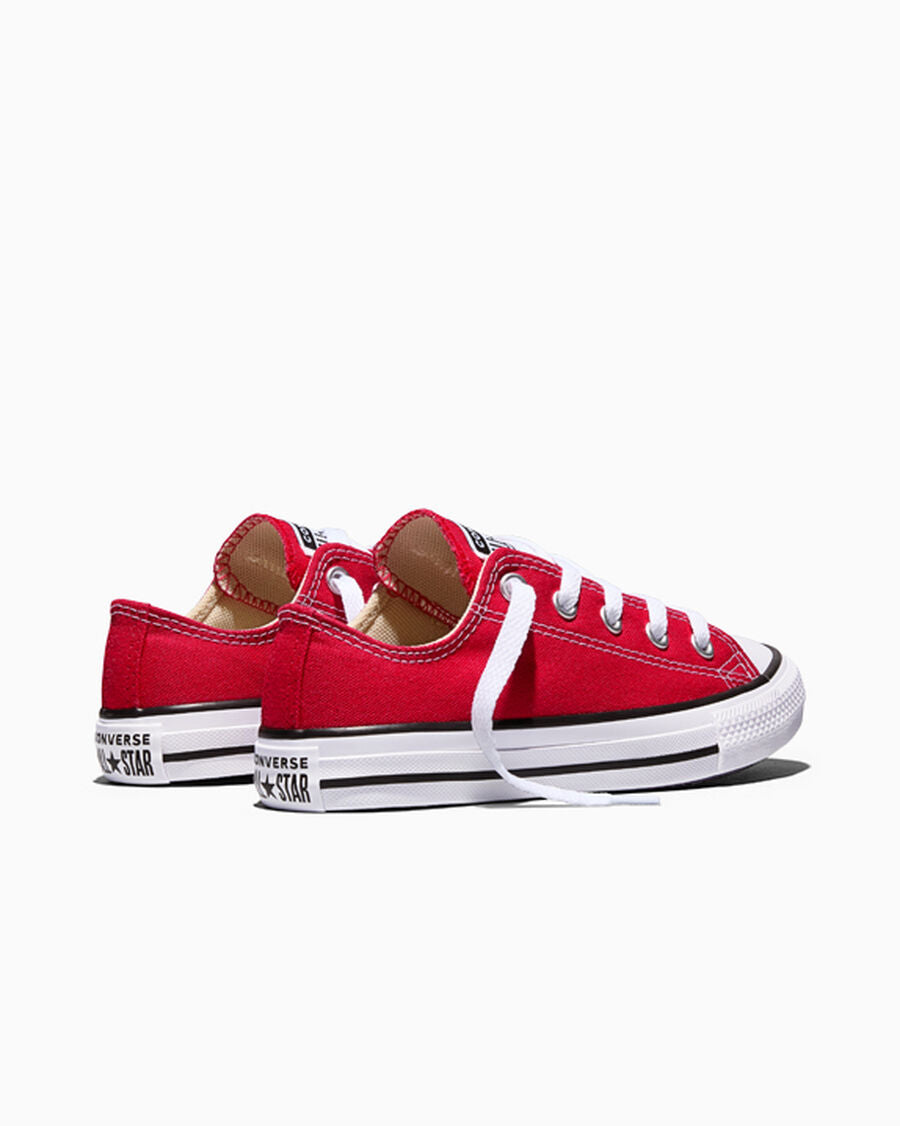 Kids Canvas Low-Top Sneaker - Multiple Colors - Red