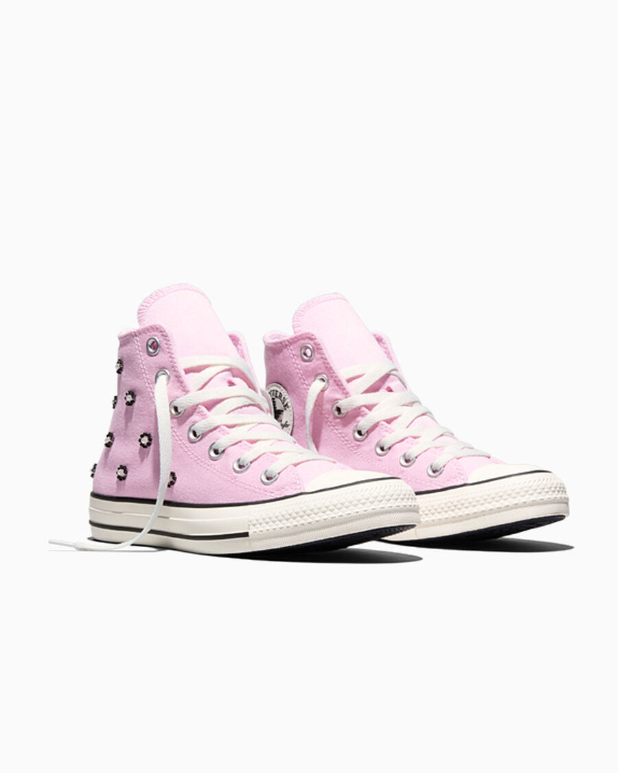 Women's Beaded Floral High Top Sneaker