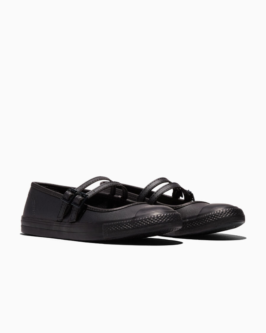 Faux Leather Mary Jane Low Top Shoe