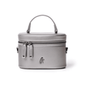 Mini Smooth Vegan Leather Top Handle Bag - Platinum