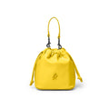 Mini Vegan Leather Bucket Bag - Yellow