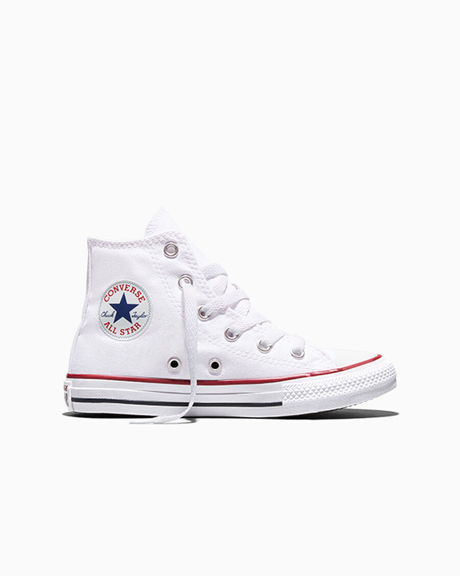 Kids Canvas High-Top Sneaker - Multiple Colors - Optical White