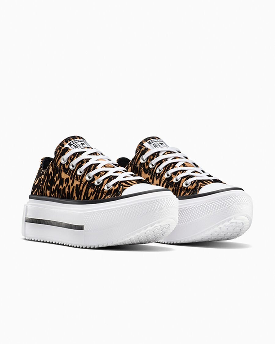 Canvas Platform Low Top Sneaker - Leopard