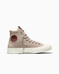 Canvas And Suede High-Top Sneaker - Papyrus Brown/Egret/Twilight Blush Brown