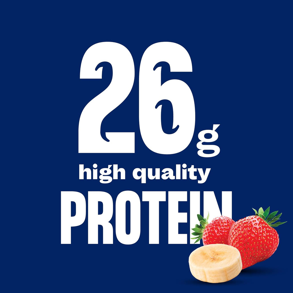 Strawberry Banana Protein Milk Shake, 14 oz, 12 Pack