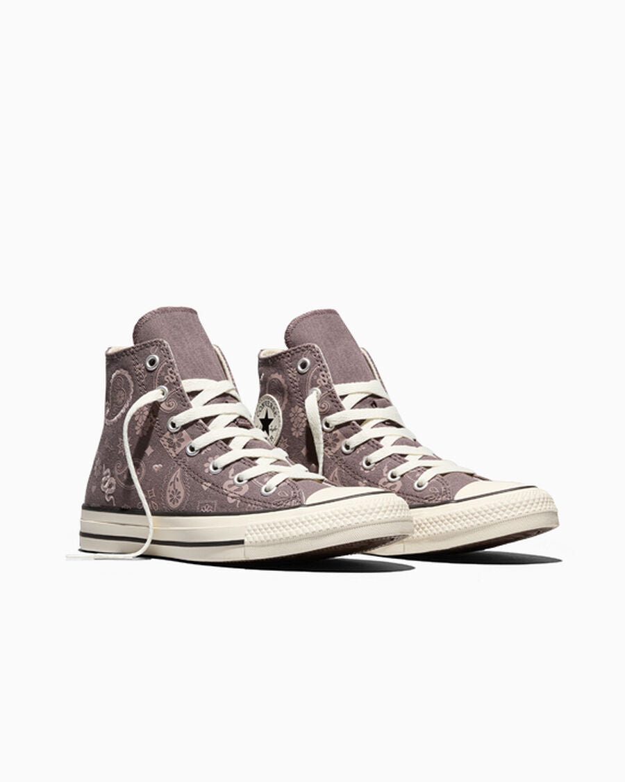 Kids Paisley Canvas High Top Sneaker