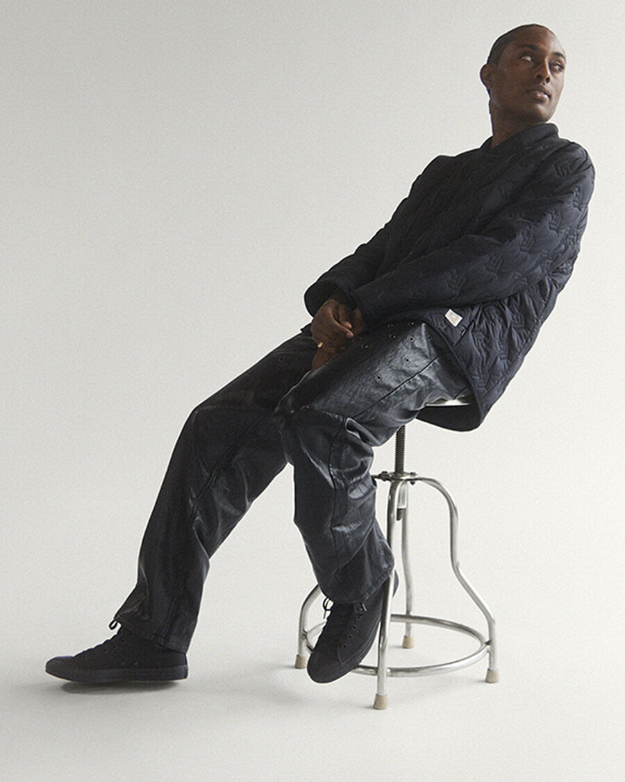 Reinforced High Top Sneaker - Black/Black/Black