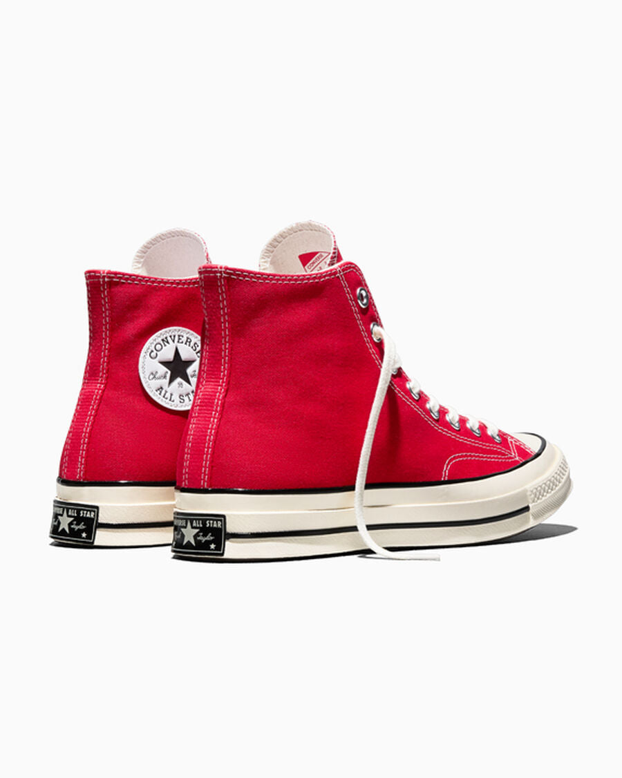Heavyweight Canvas High Top Sneaker - Black - Enamel Red/Egret/Black