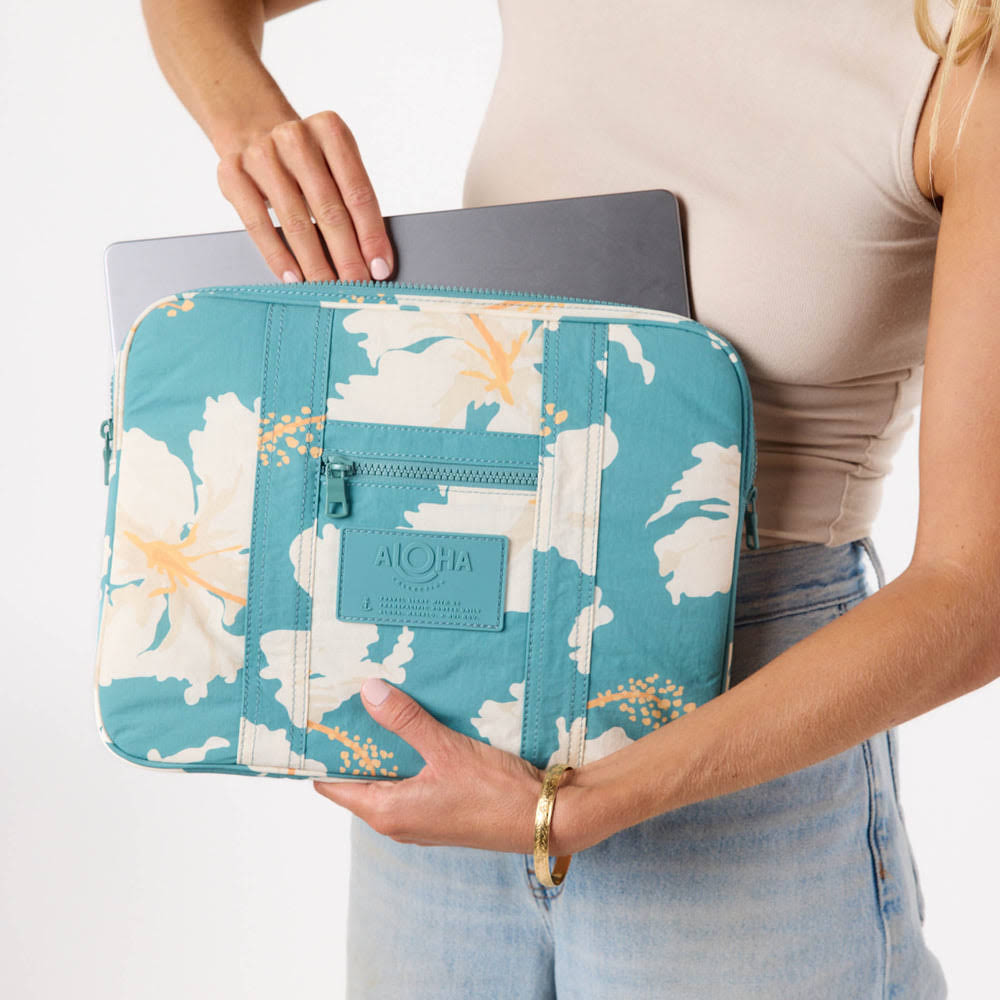 13-Inch Water-Resistant Laptop Sleeve - Floral Print
