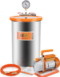 BACOENG 3 Gallon Vacuum Chamber Kit With 3.6 CFM 1 Stage Vacuum Pump - P0664FBAUK