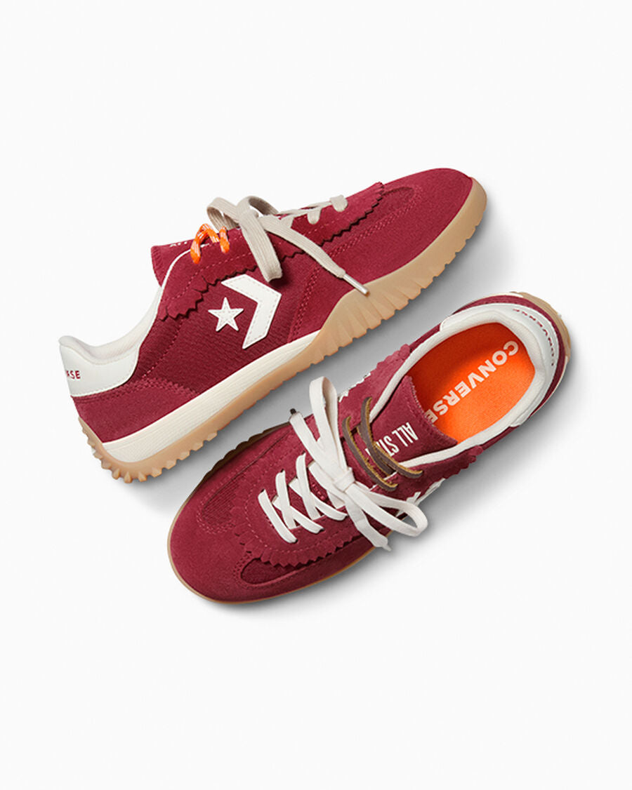Nylon Suede Low Top Sneaker - Multi Lace