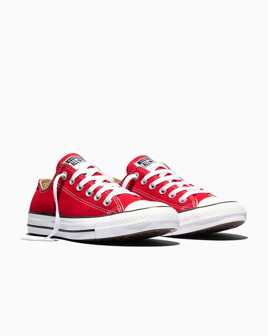 Canvas Low-Top Sneaker - Multiple Colors - Red