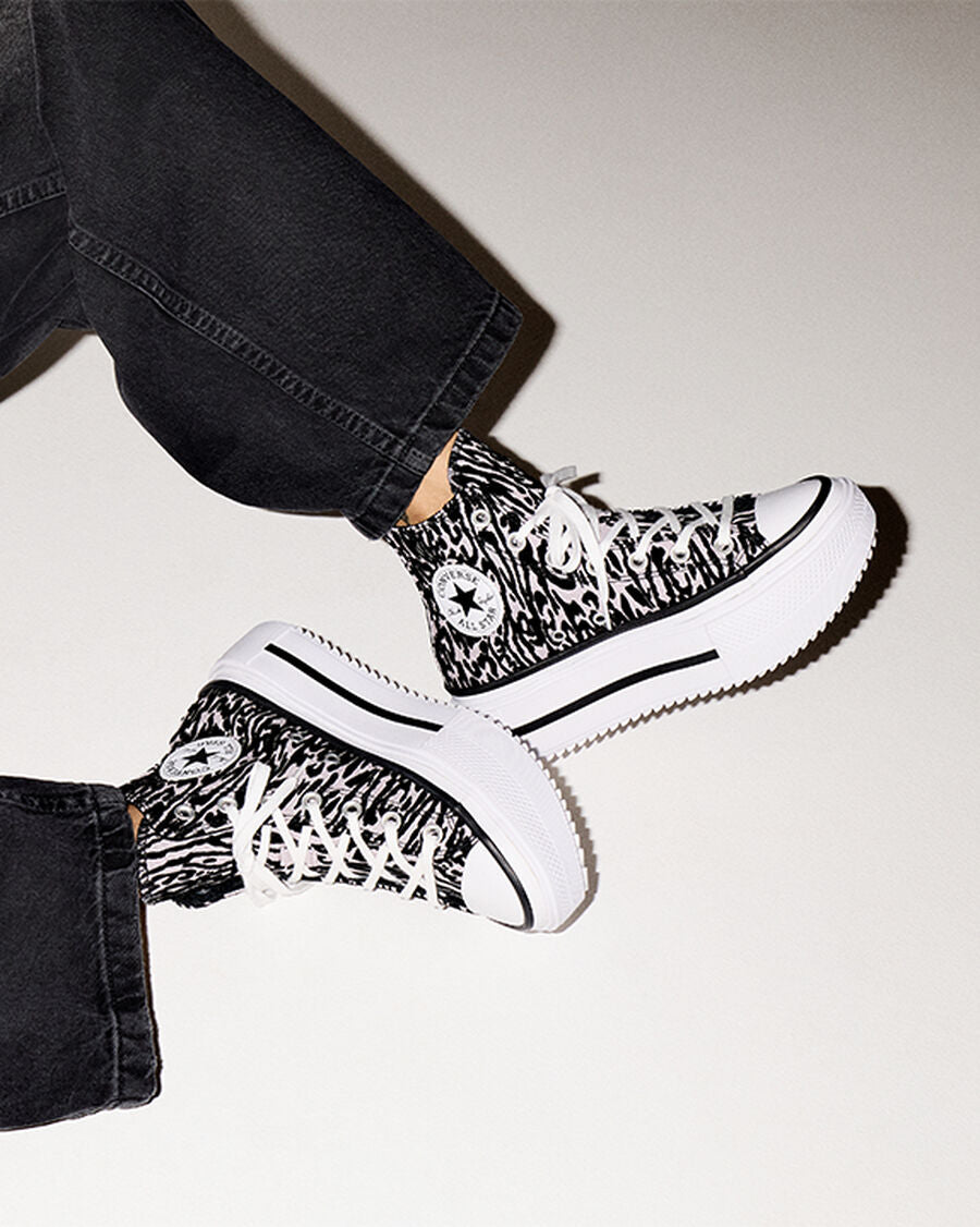 Canvas Platform High Top Sneaker - Leopard