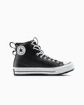Water-Repellent High Top Hiker Boot - Black/Black/White