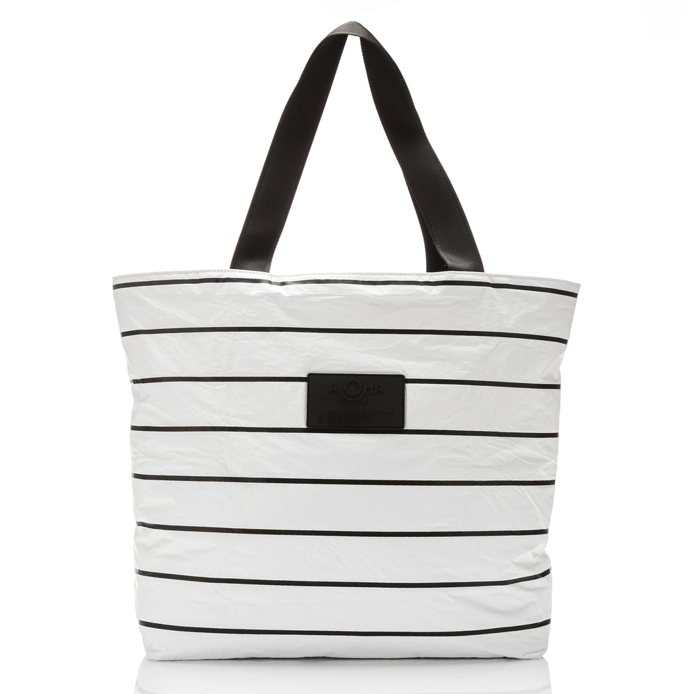 Nylon Travel Tote - Pinstripe