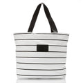 Nylon Travel Tote - Pinstripe