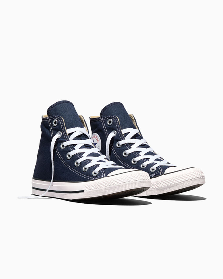 Canvas High-Top Sneaker - Multiple Colors - Navy