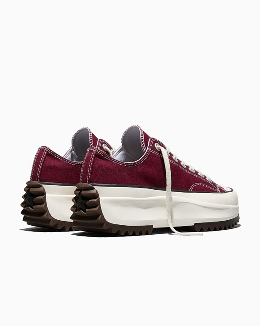 Canvas Platform Low Top Sneaker - Black - Dark Beetroot/White/Black