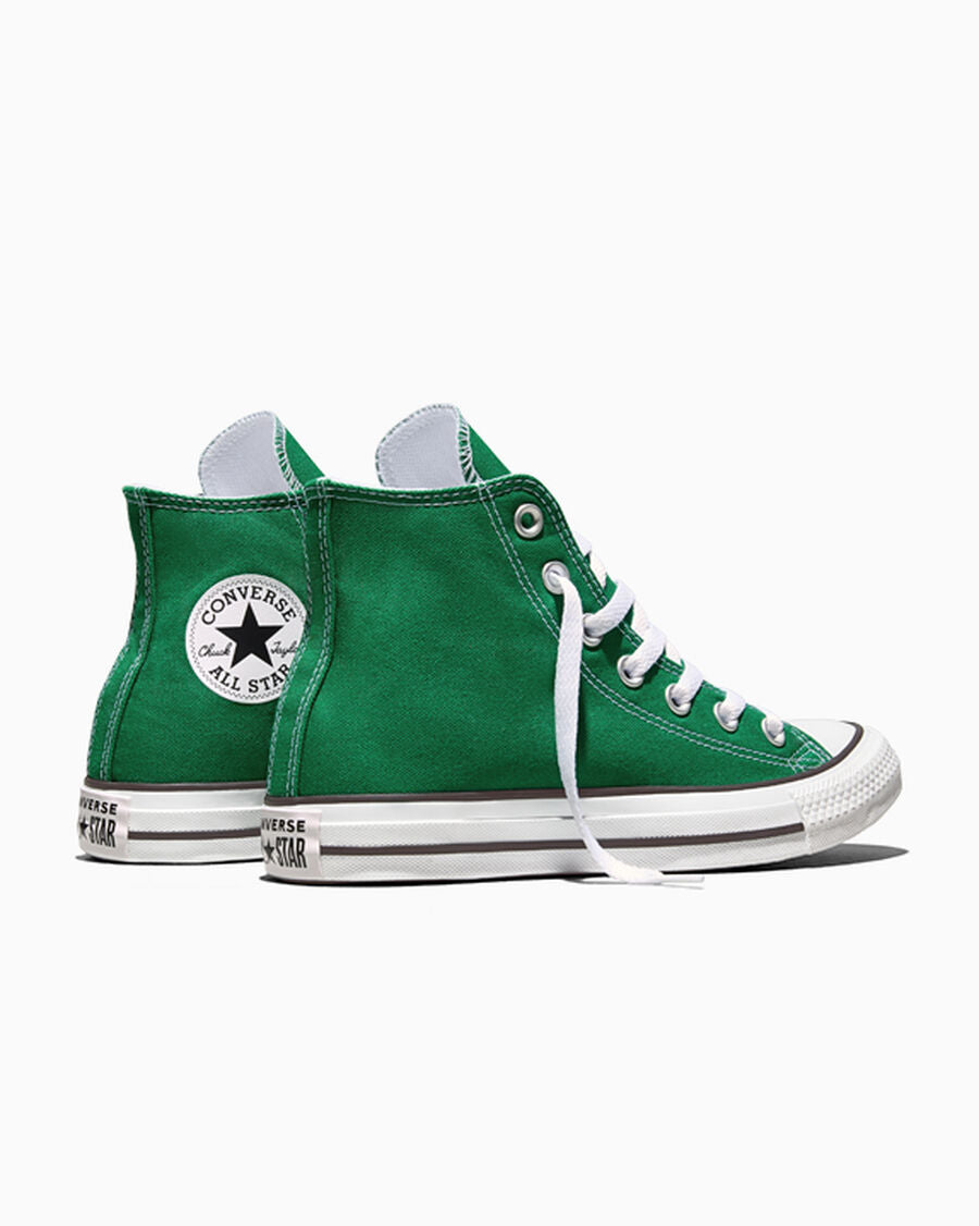 Canvas High-Top Sneaker - Multiple Colors - Amazon Green/White/White