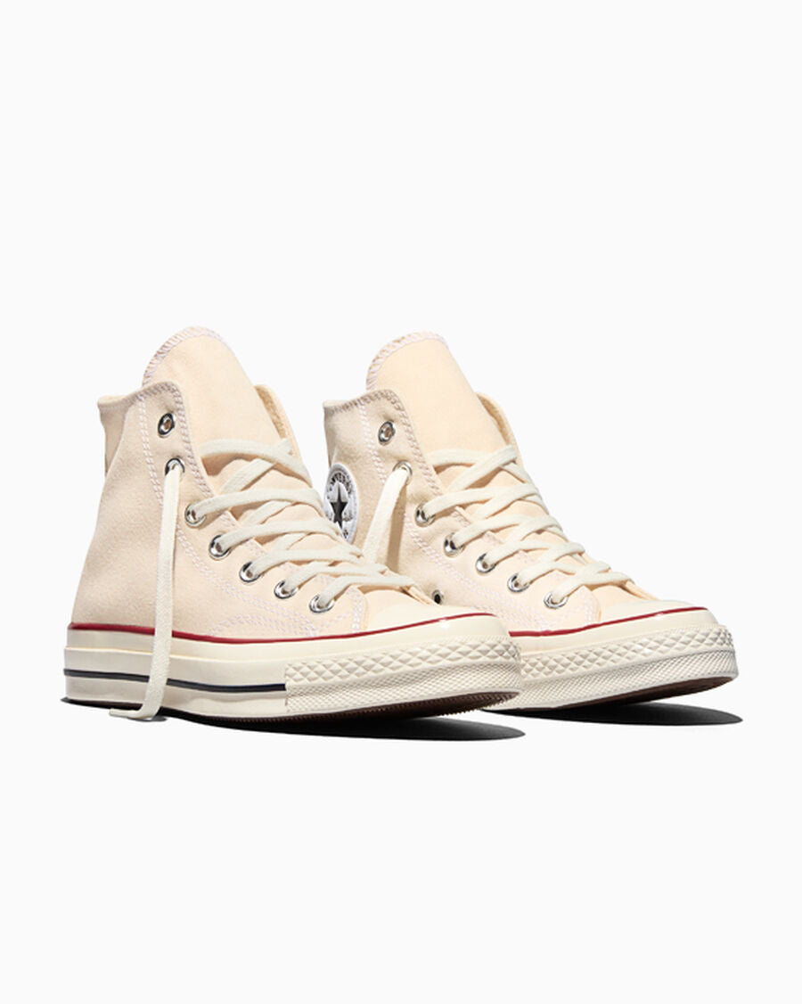 Heavyweight Canvas High Top Sneaker - Black - Parchment Brown/Garnet/Egret