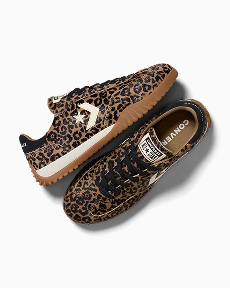 Leopard Print Pony Hair Low Top Sneaker