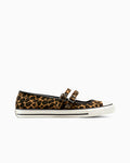 Leopard Suede Mary Jane Low Top Shoe
