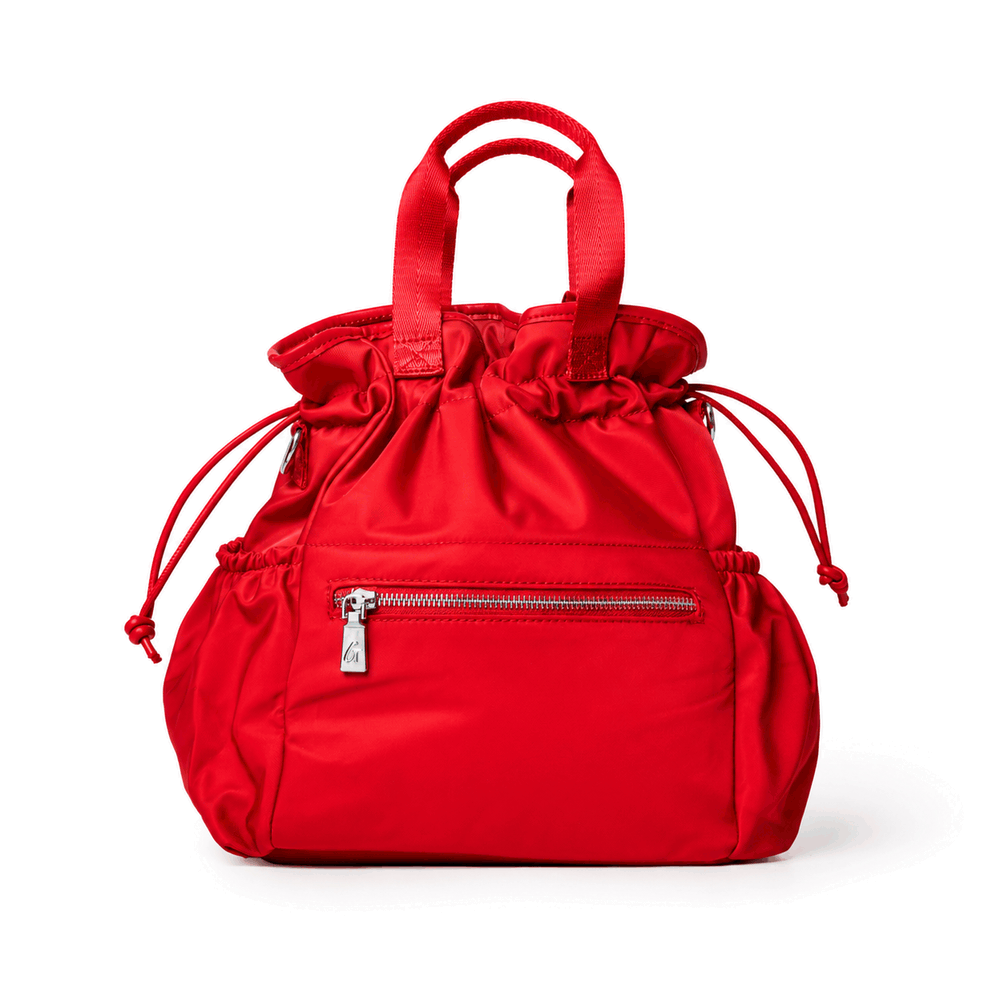 Insulated Nylon Lunch Bag - Red