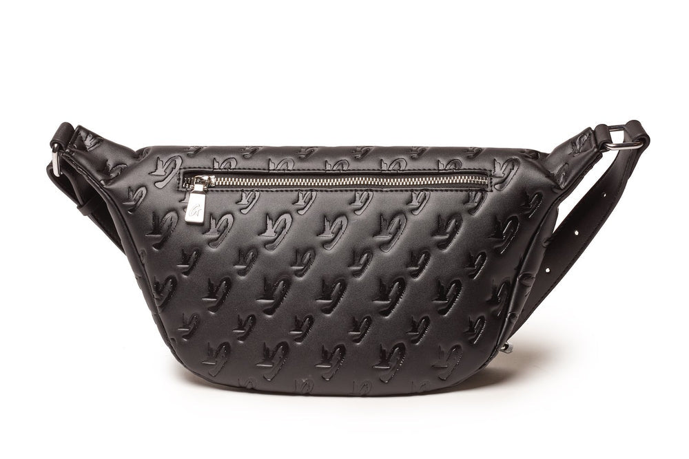 Vegan Leather Belt Bag - Black