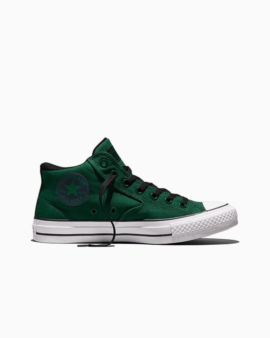 Canvas Mid-Top Sneaker - Creeping Forest/Black/White