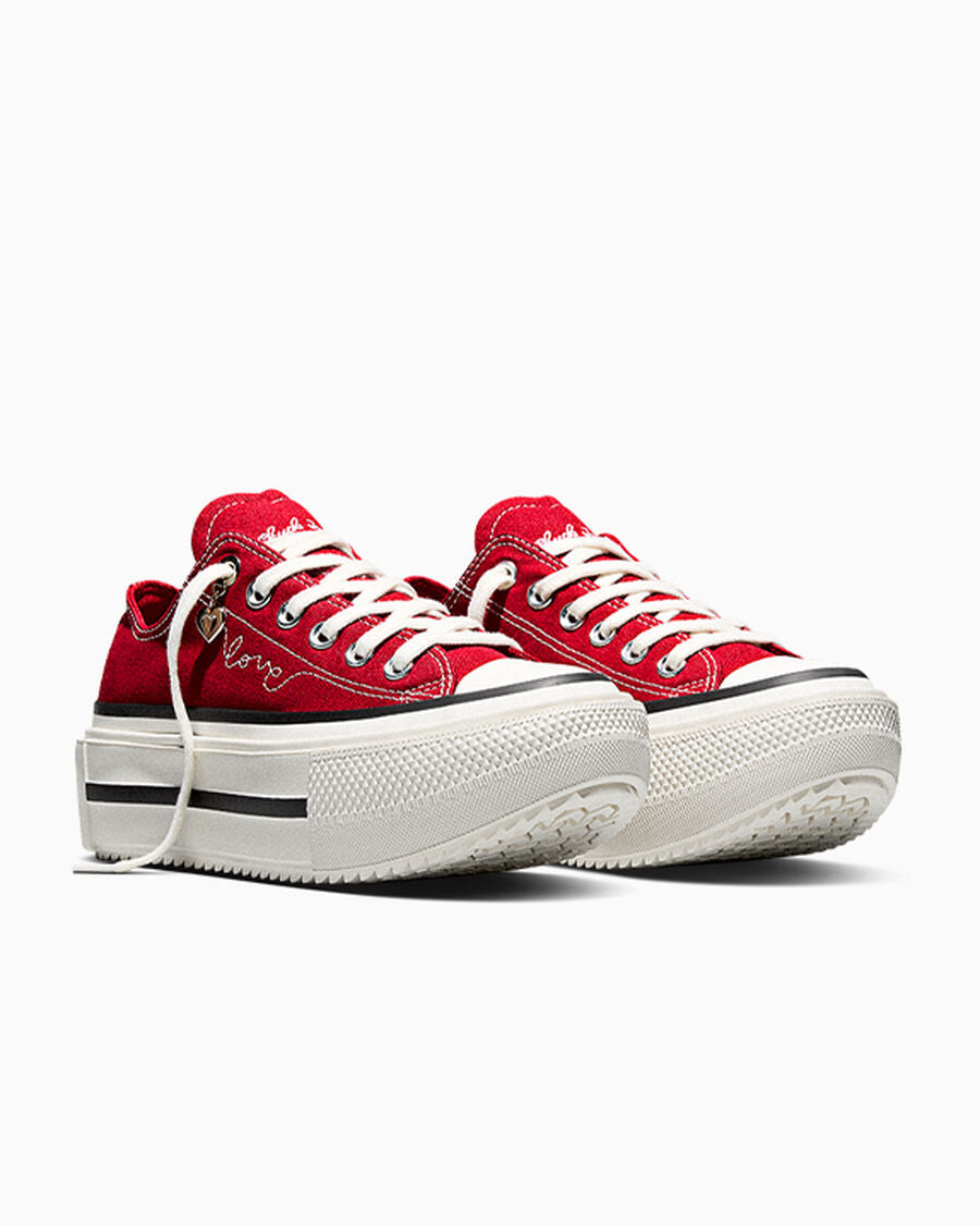 Canvas Platform Low Top Sneaker - Heart