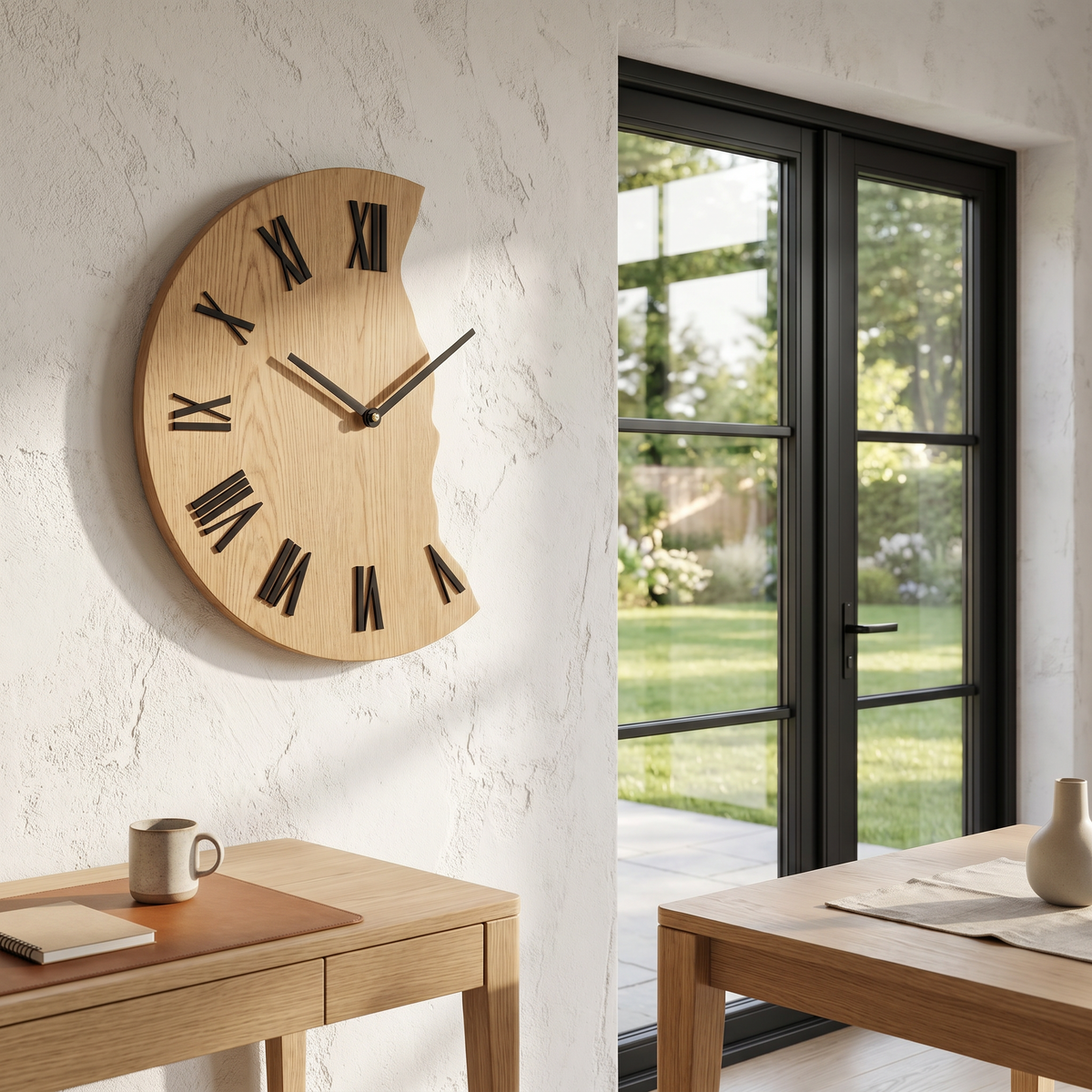 Organic Live Edge Clock for Home Decor - view 5