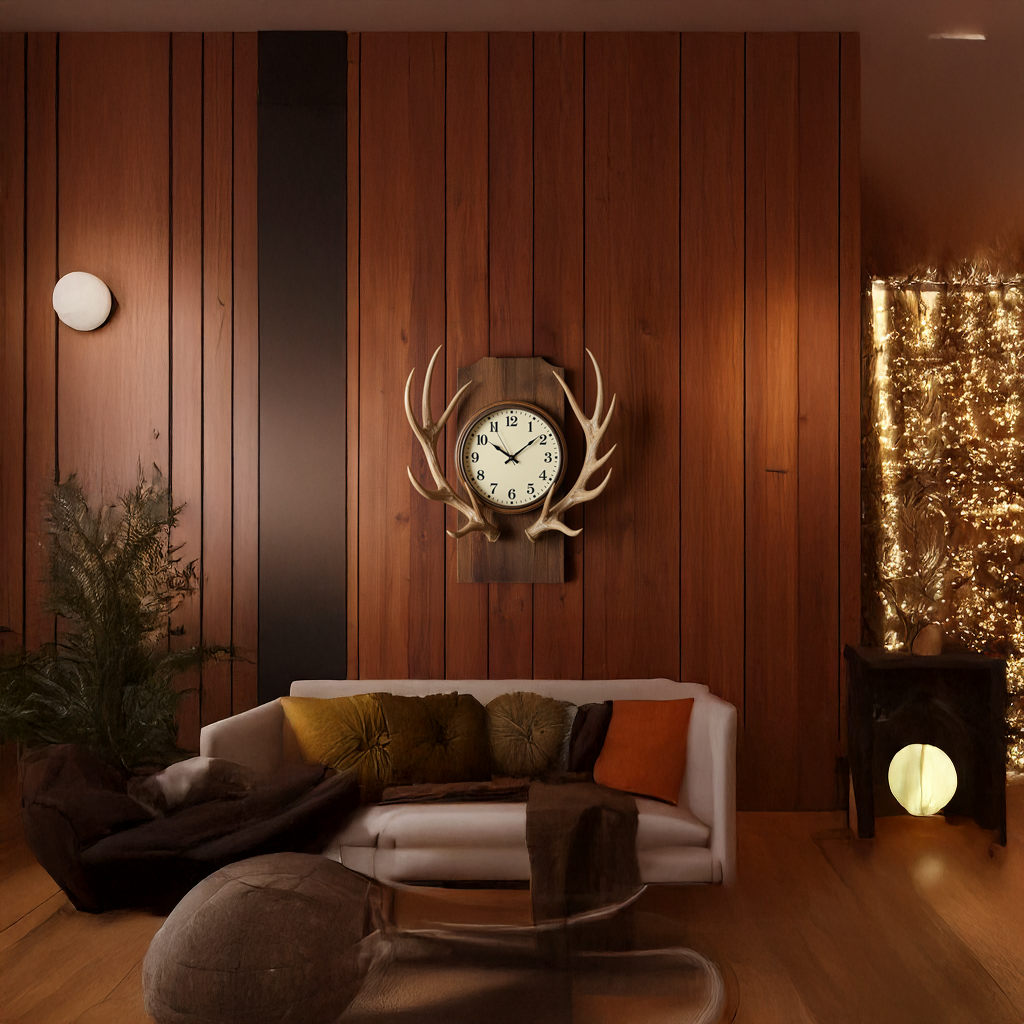 Rustic Tree Slice Wooden Wall Clock Kitchen or Entryway - view 2