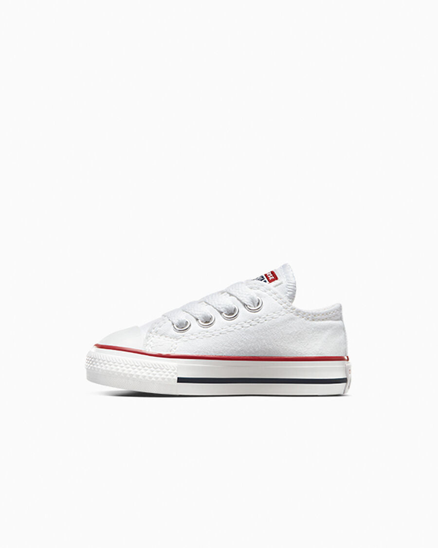 Canvas Low Top Sneaker - Black - Optical White