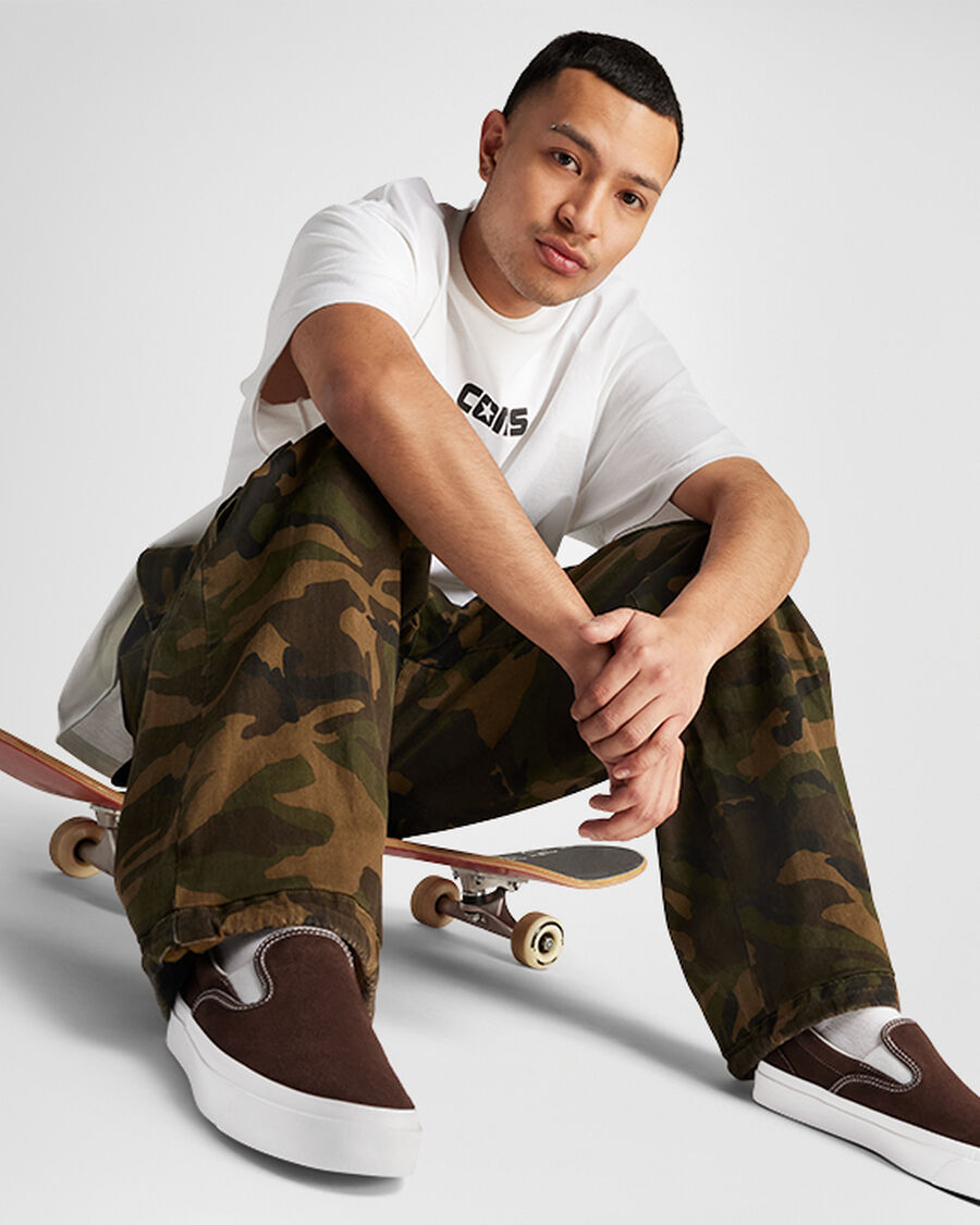 Suede Slip-On Skate Low Top Shoe