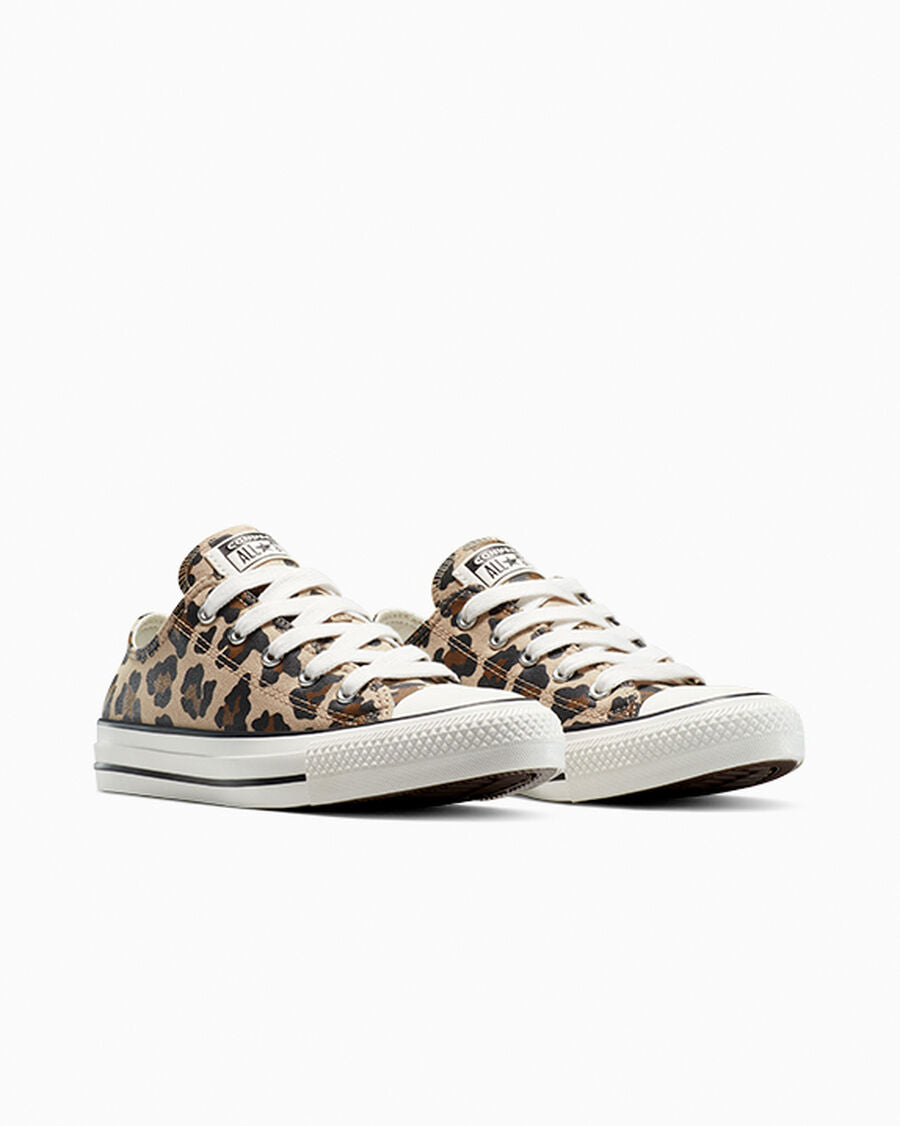 Canvas Low-Top Sneaker - Leopard Print