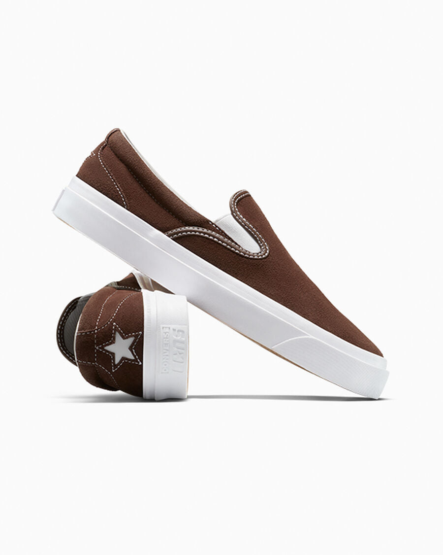 Suede Slip-On Skate Low Top Shoe