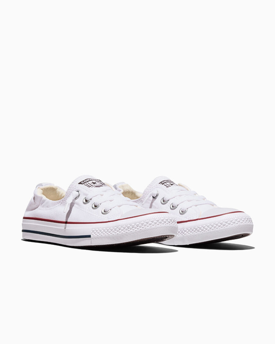 Canvas Slip-On Low Top Sneaker - Black - White