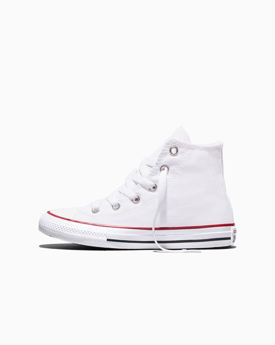 Kids Canvas High-Top Sneaker - Multiple Colors - Optical White