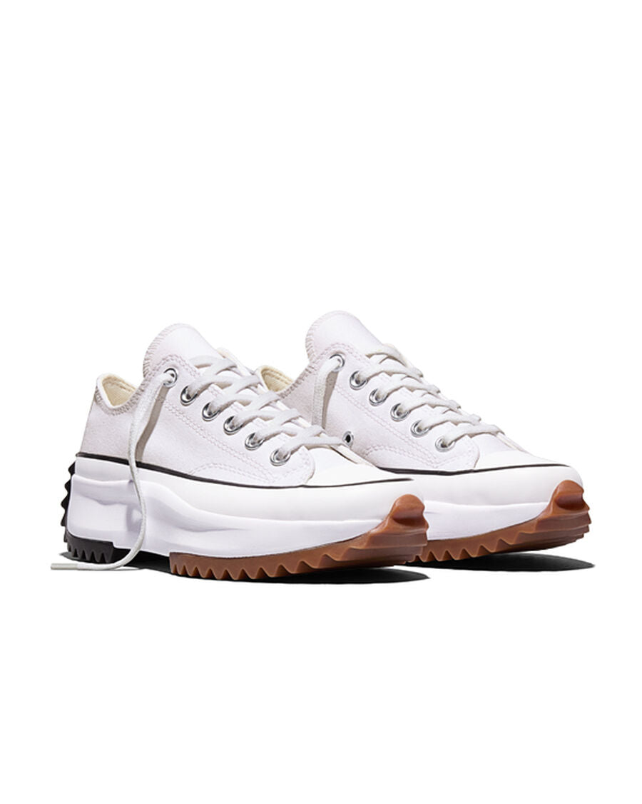 Canvas Platform Low Top Sneaker - Black - White/Black/Gum