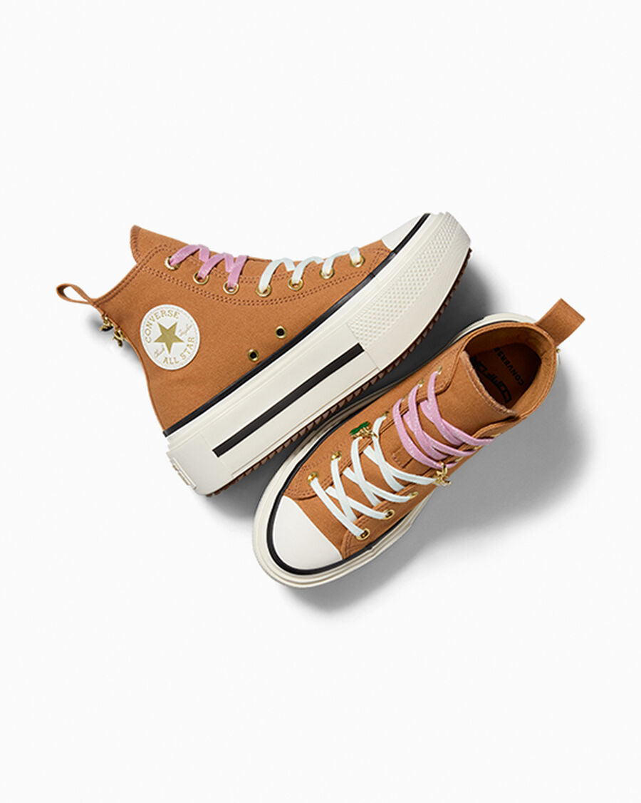 Canvas Platform High Top Sneaker - Charms
