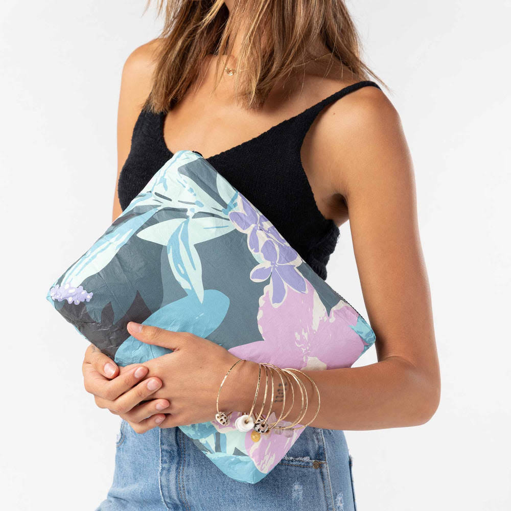 Medium Travel Pouch - Tropical Print