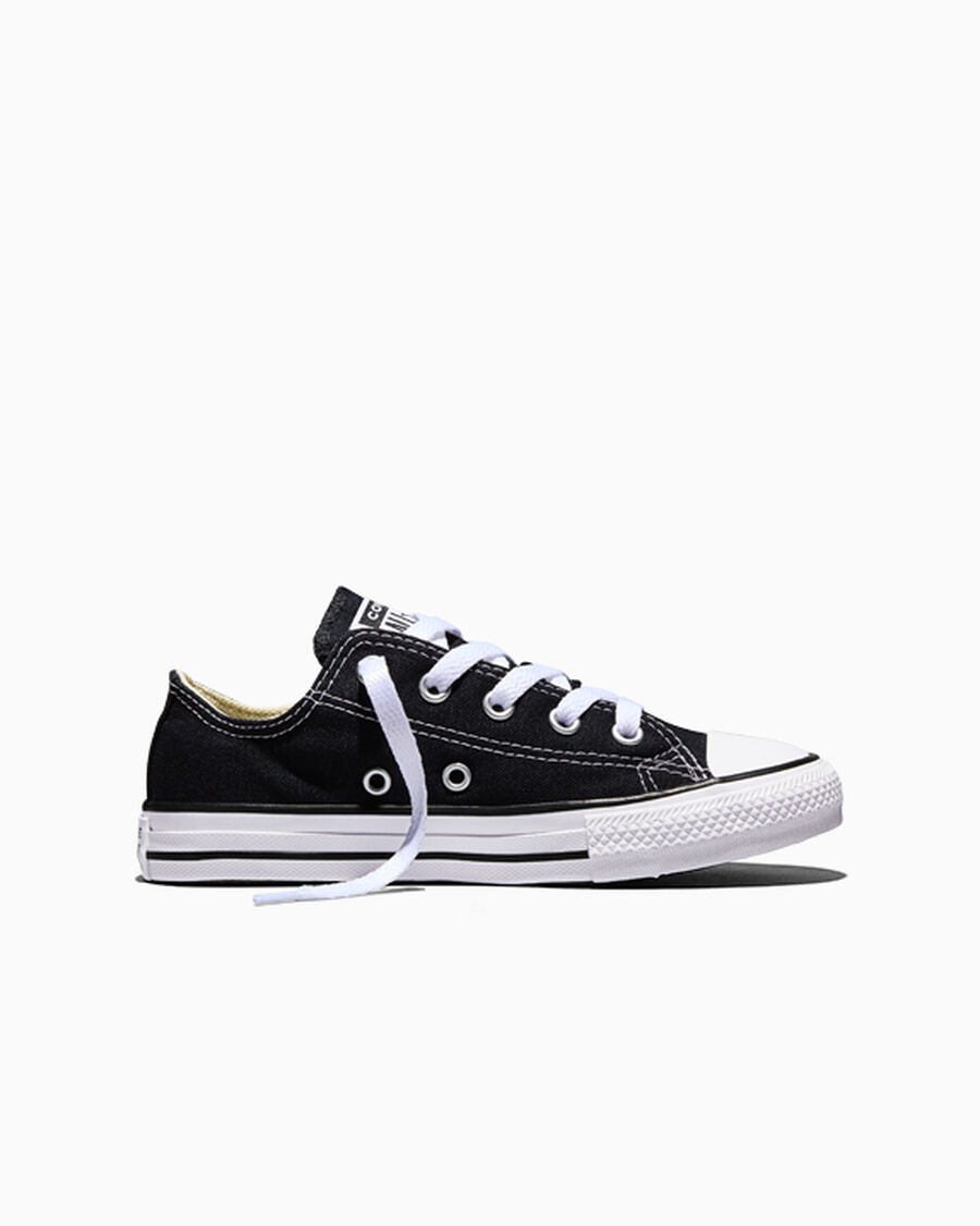 Kids Canvas Low-Top Sneaker - Multiple Colors - Black