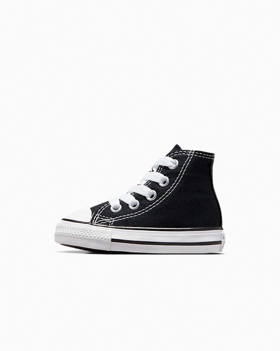 Toddler Canvas High-Top Sneaker - Multiple Colors - Black