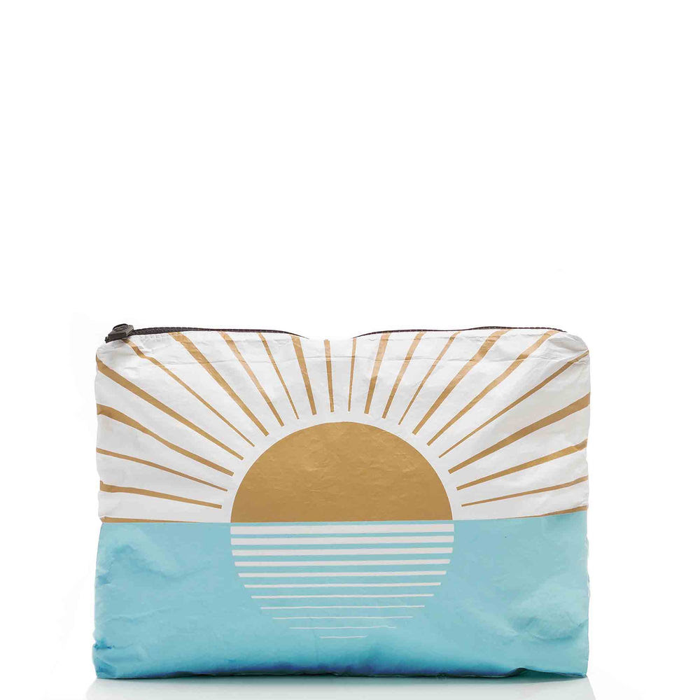 Medium Travel Pouch - Beach Print
