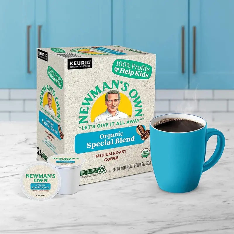 Newman's Own Organics Medium Roast Coffee K-Cup Pods, 96 Count