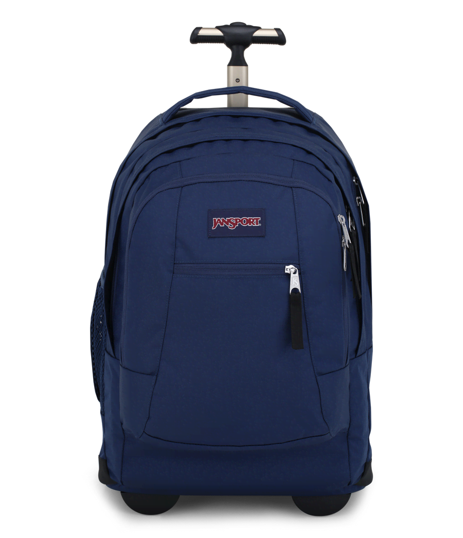 Rolling Laptop Backpack - Black/Navy/Russet Red