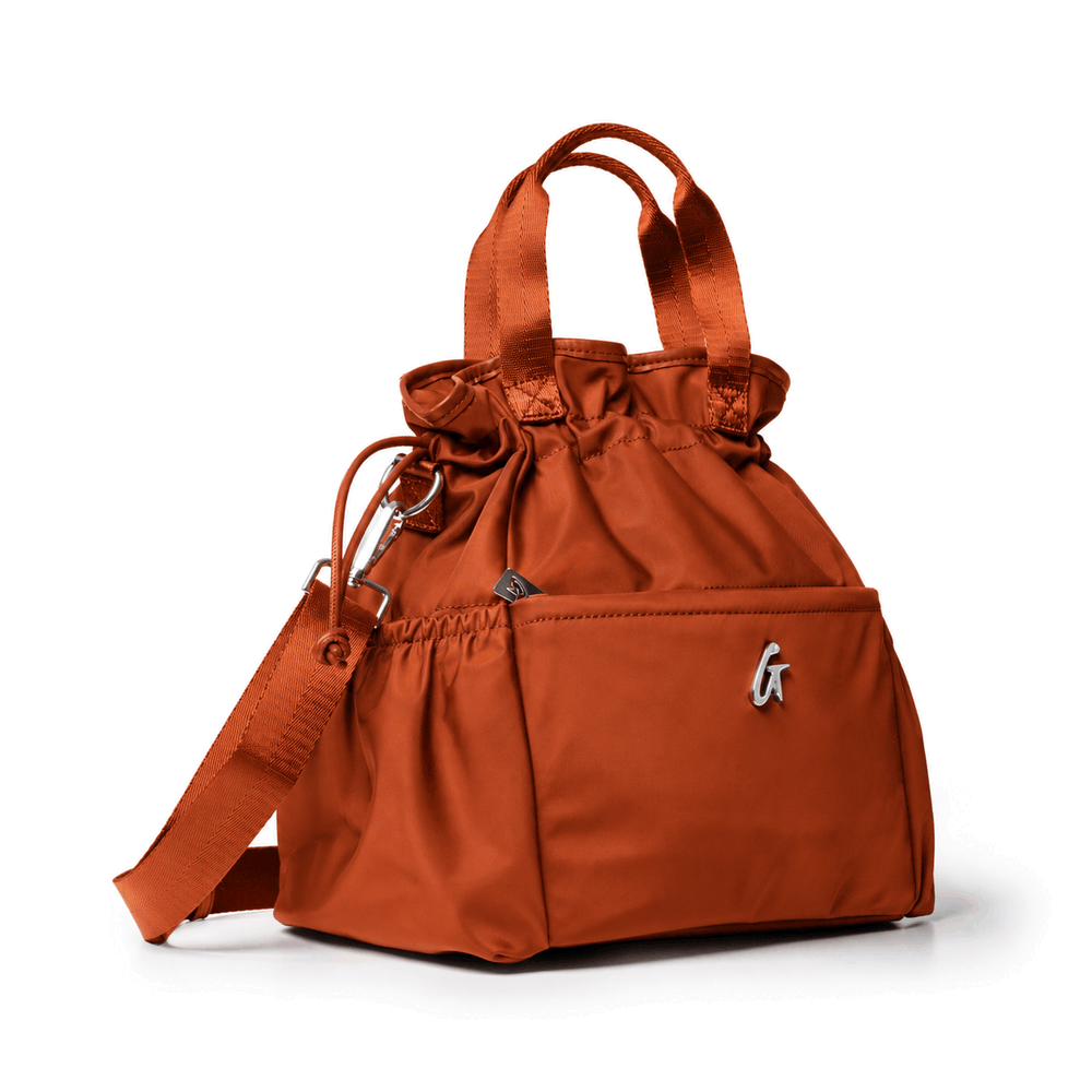 Insulated Nylon Lunch Bag - Brown