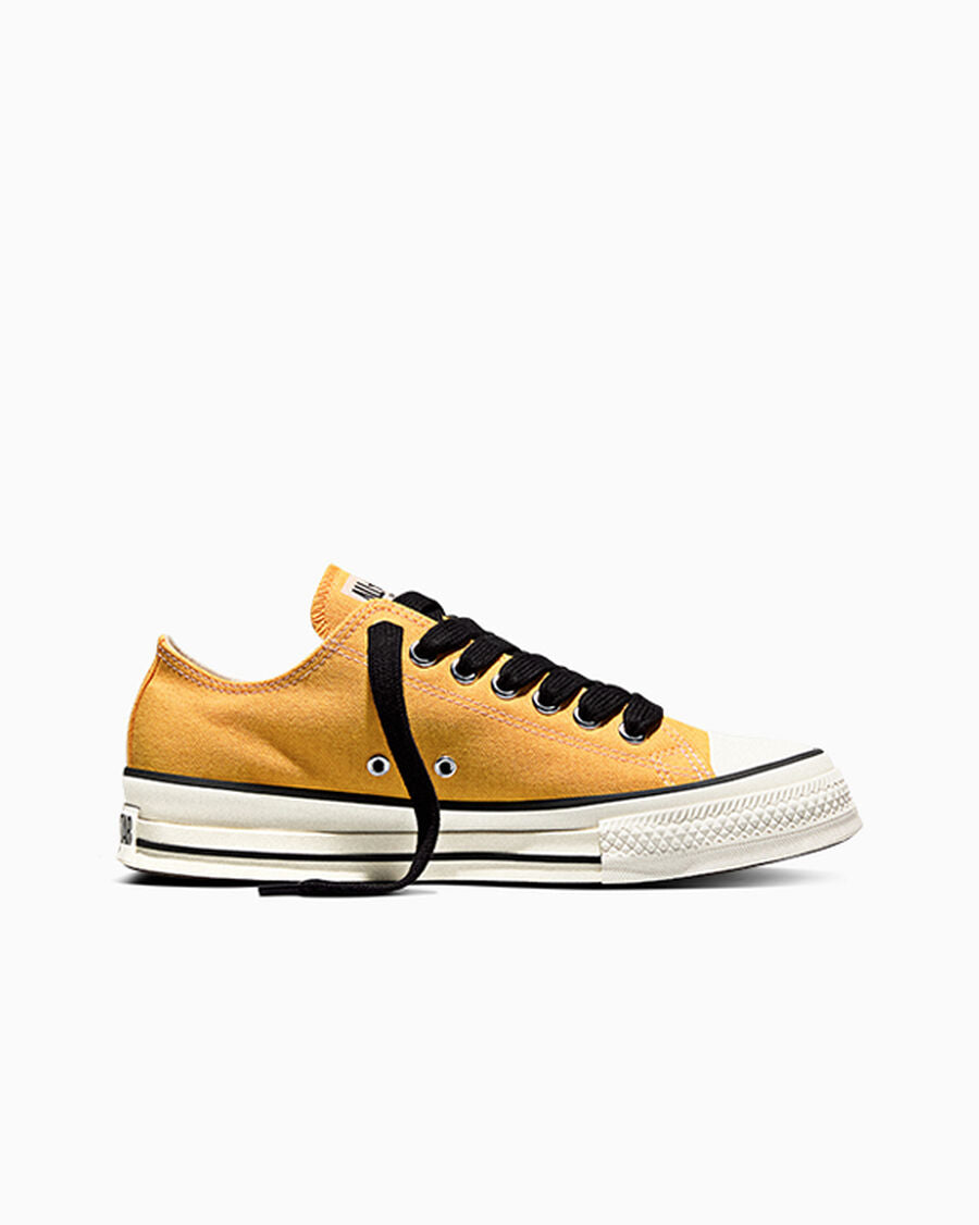 Canvas Low-Top Sneaker - Gold Palm - Gold Palm/Vintage White/Black