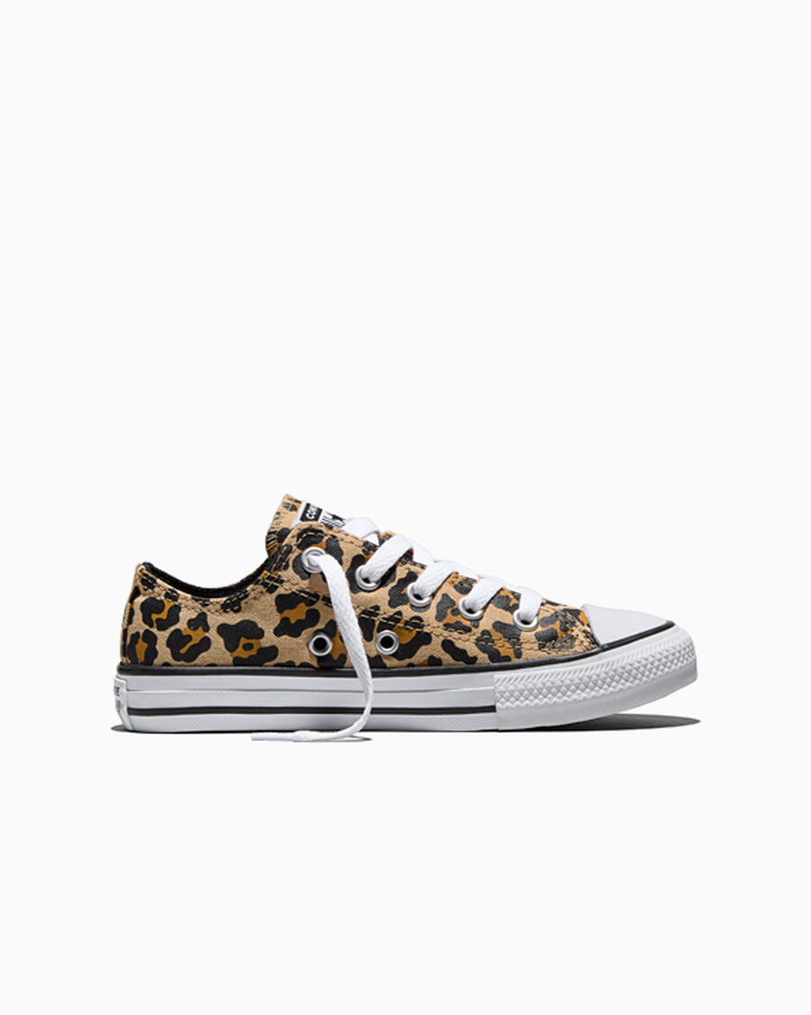 Canvas Low-Top Sneaker - Leopard Print